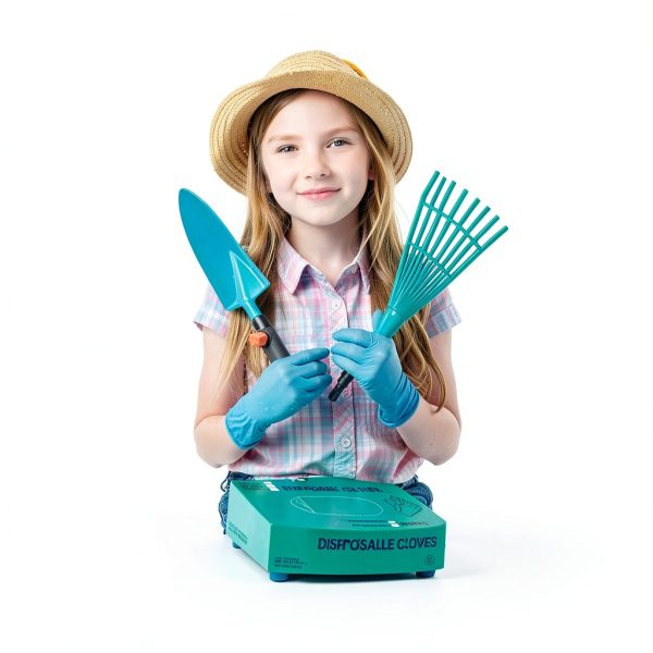 Woanger Kids Nitrile Gloves Disposable Cleaning X Small 200 Piece Pack-3