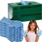 Woanger Kids Nitrile Gloves Disposable Cleaning X Small 200 Piece Pack-0