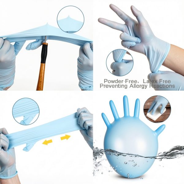 Woanger Kids Nitrile Gloves Disposable Cleaning X Small 200 Piece Pack-1