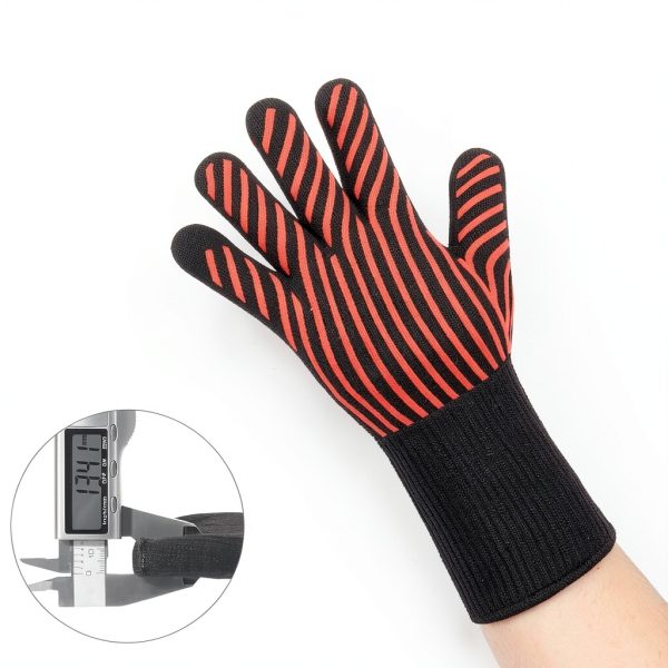 BBQ Gloves SOTATOO 1472°F Resistant Grill Gloves Red-Spider-3