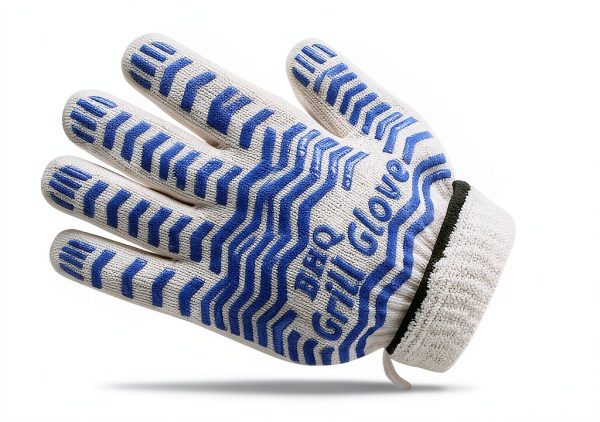 Oven Gloves CZSYZCZS Heat Resistant Silicone and Cotton Oven Mitts-2