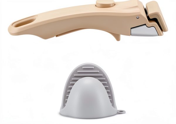 Detachable Pan Handle Mitts HKZTUY Cream White Space Saving Heat Safe-1