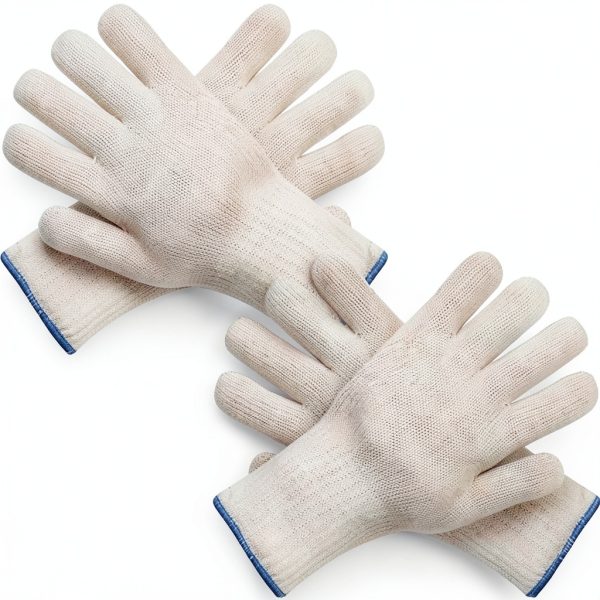Heat Resistant Gloves 932F Aramid Oven Mitts by Yuguolorry White-1