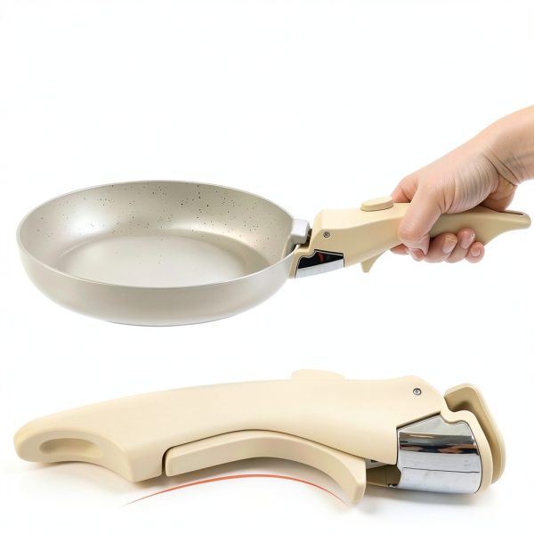 Detachable Pan Handle Mitts HKZTUY Cream White Space Saving Heat Safe-2
