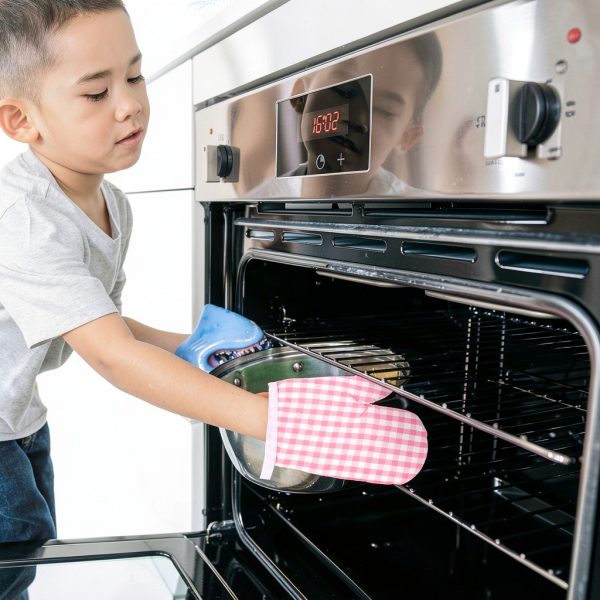 Oven Mitts for Kids by DOITOOL – Heat‑Resistant Polyester Gloves-7